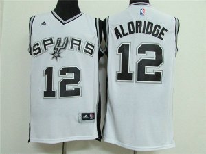 Maillot De Basket San Antonio Spurs LaMarcus Aldridge 12 Blanc